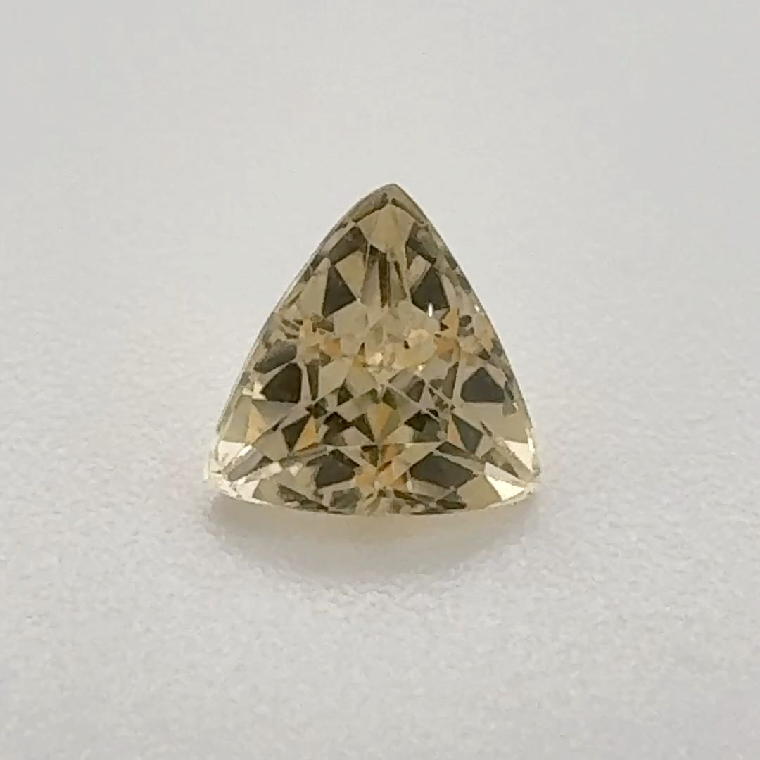 Trilliant Yellow Topaz 0.585ct loose gemstone