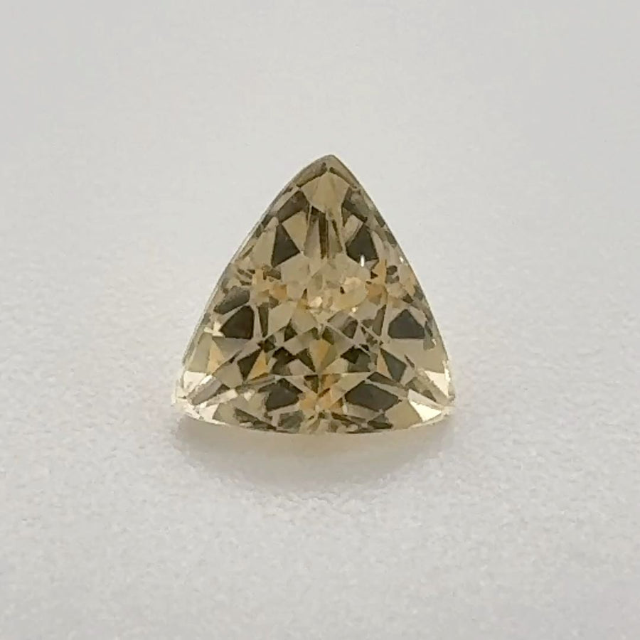 Trilliant Yellow Topaz 0.585ct loose gemstone