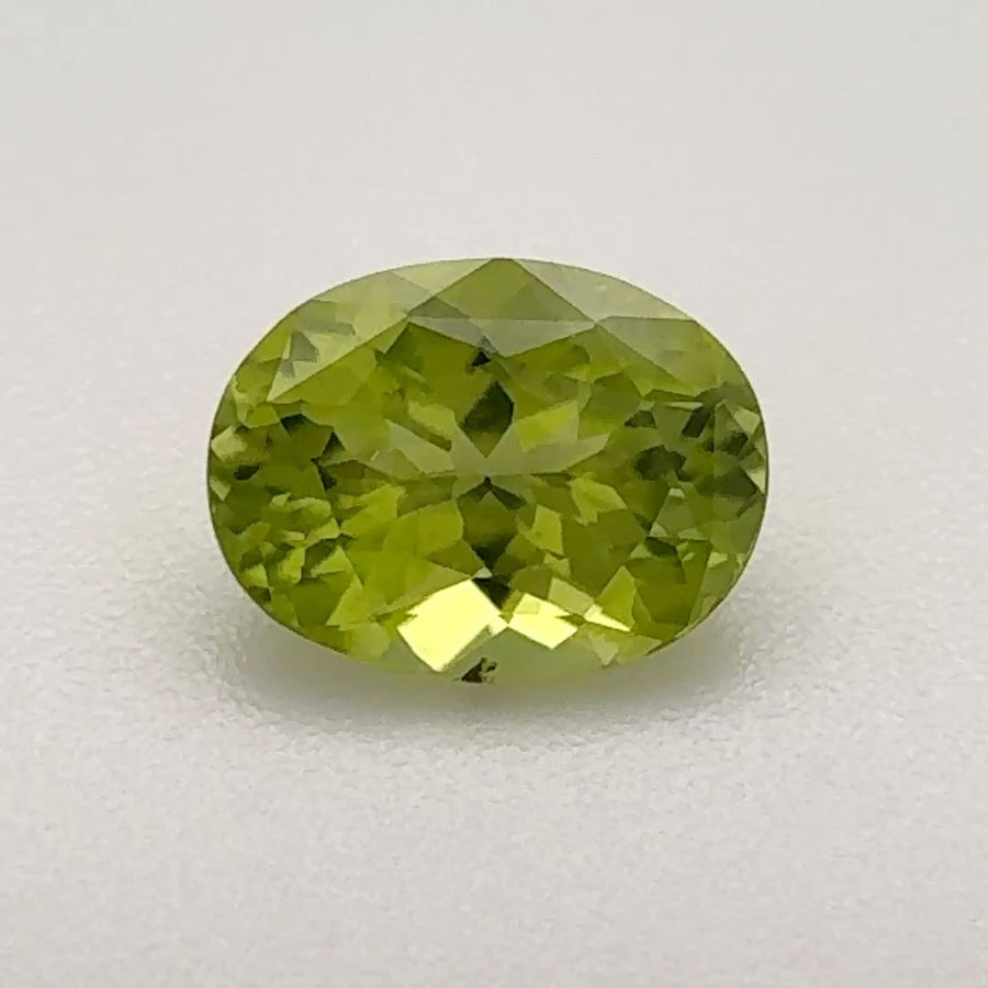 Oval Green Peridot 0.98ct loose gemstone