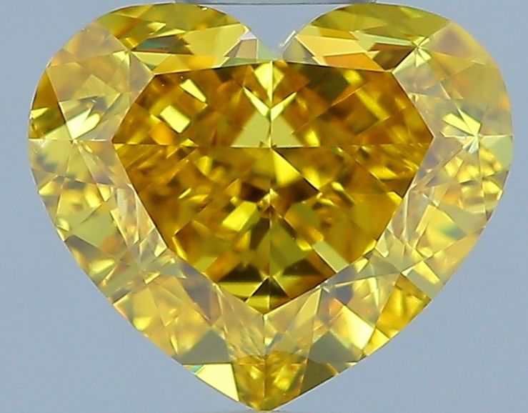 Heart Fancy Deep Brownish Orangey Yellow Natural Diamond 2.03ct VS2 loose diamond