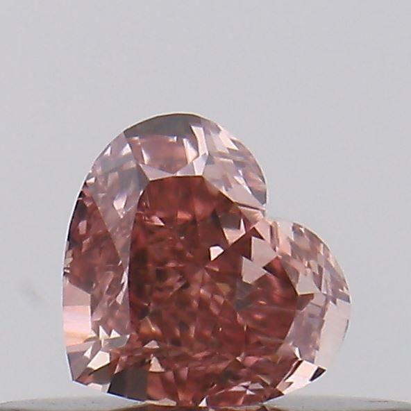 Heart Fancy Intense Orangey Pink Natural Diamond 0.25ct VS1 loose diamond