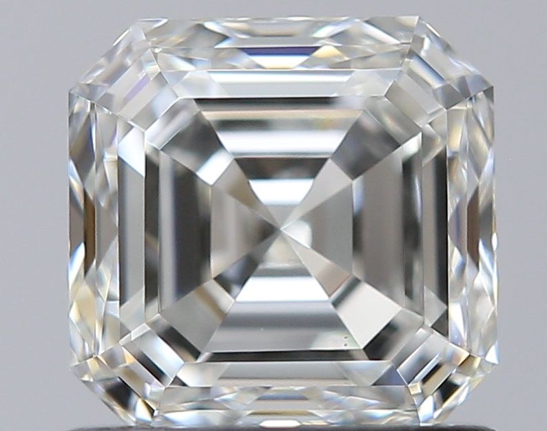 Asscher Natural Diamond 0.91ct H VS2