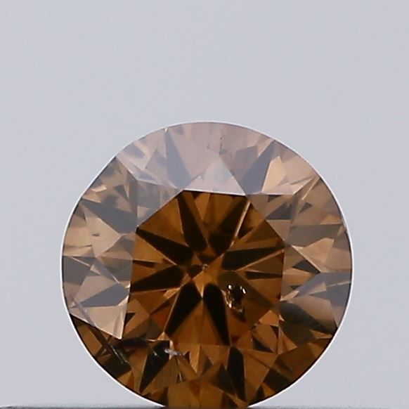 Round Fancy Brown Natural Diamond 0.19ct SI2 loose diamond