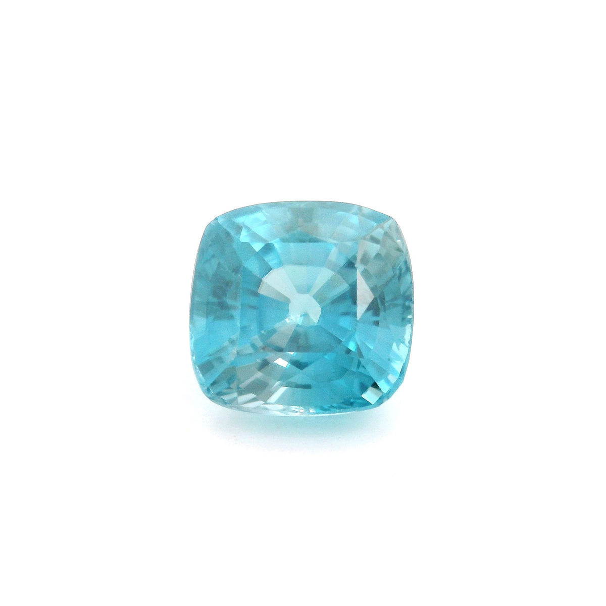 Cushion Blue Zircon 6.07ct loose gemstone