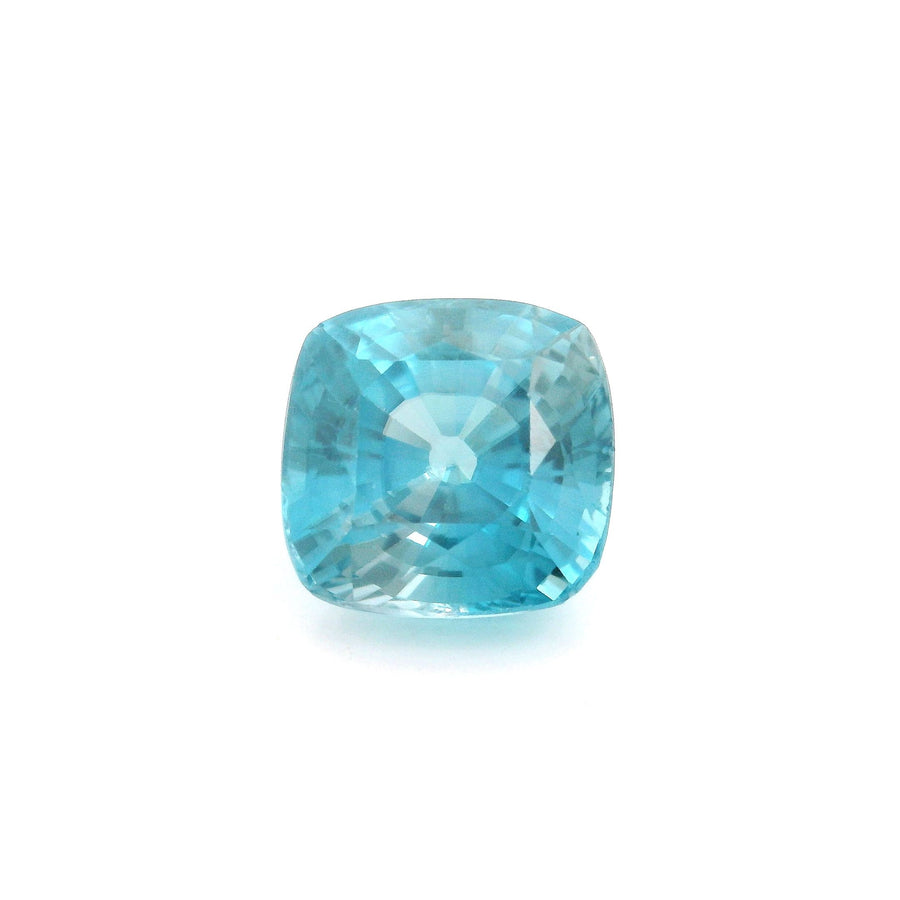 Cushion Blue Zircon 6.07ct loose gemstone