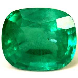 Cushion Green Emerald 3.96ct loose gemstone