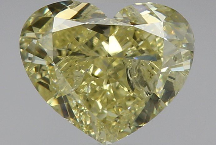 Heart Fancy Yellow Natural Diamond 1ct I1 loose diamond