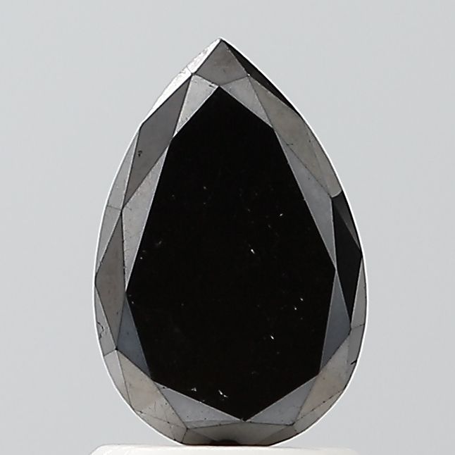Pear Black Natural Diamond 1.05ct VS2 loose diamond