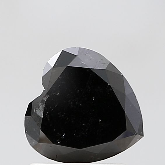 Heart Black Natural Diamond 1.51ct VS1 loose diamond