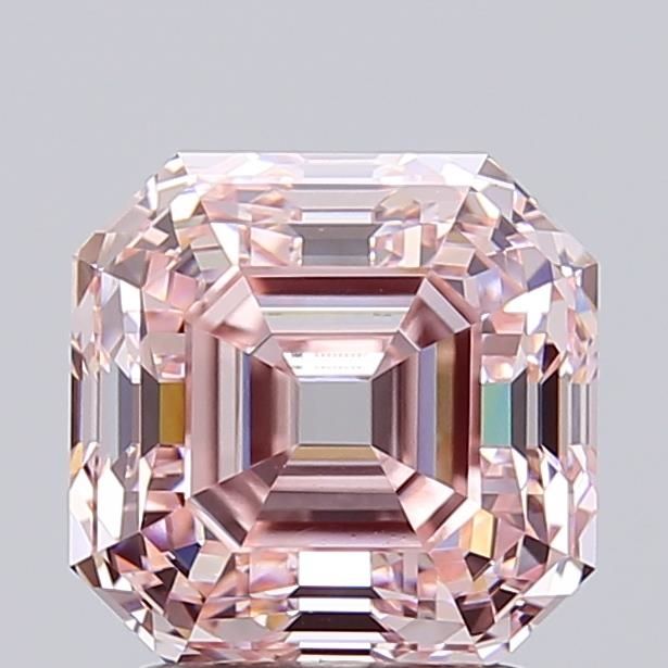 Asscher Fancy Intense Pink Lab-grown Diamond 2.83ct VVS2 loose diamond