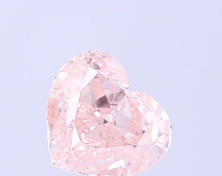Heart Fancy Light Pinkish Brown Lab-grown Diamond 0.57ct VVS2 loose diamond