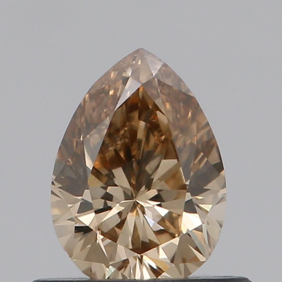 Pear Fancy Brown Natural Diamond 0.46ct VVS1 loose diamond
