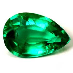 Pear Green Emerald 0.79ct loose gemstone