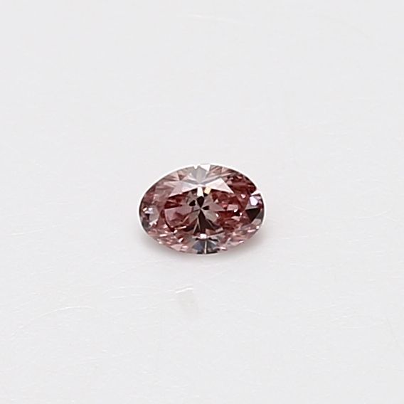 Oval Fancy Intense Pink Natural Diamond 0.08ct loose diamond