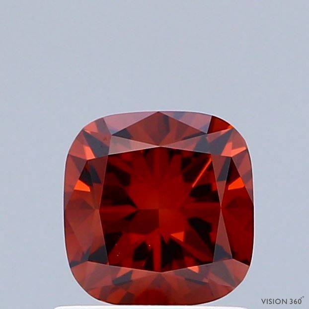 Cushion Fancy Deep Orange Lab-grown Diamond 1.07ct VVS1 loose diamond
