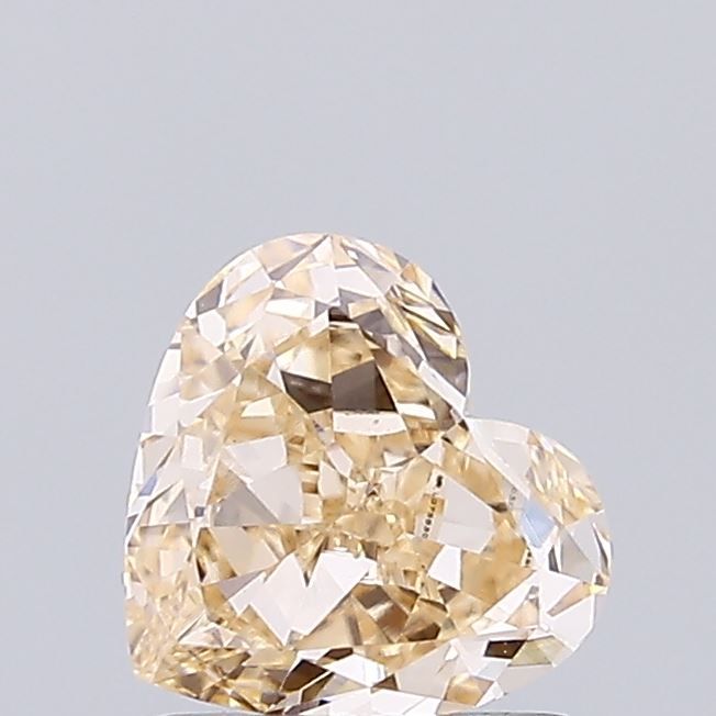 Heart Light Brown Lab-grown Diamond 1.05ct VVS2 loose diamond