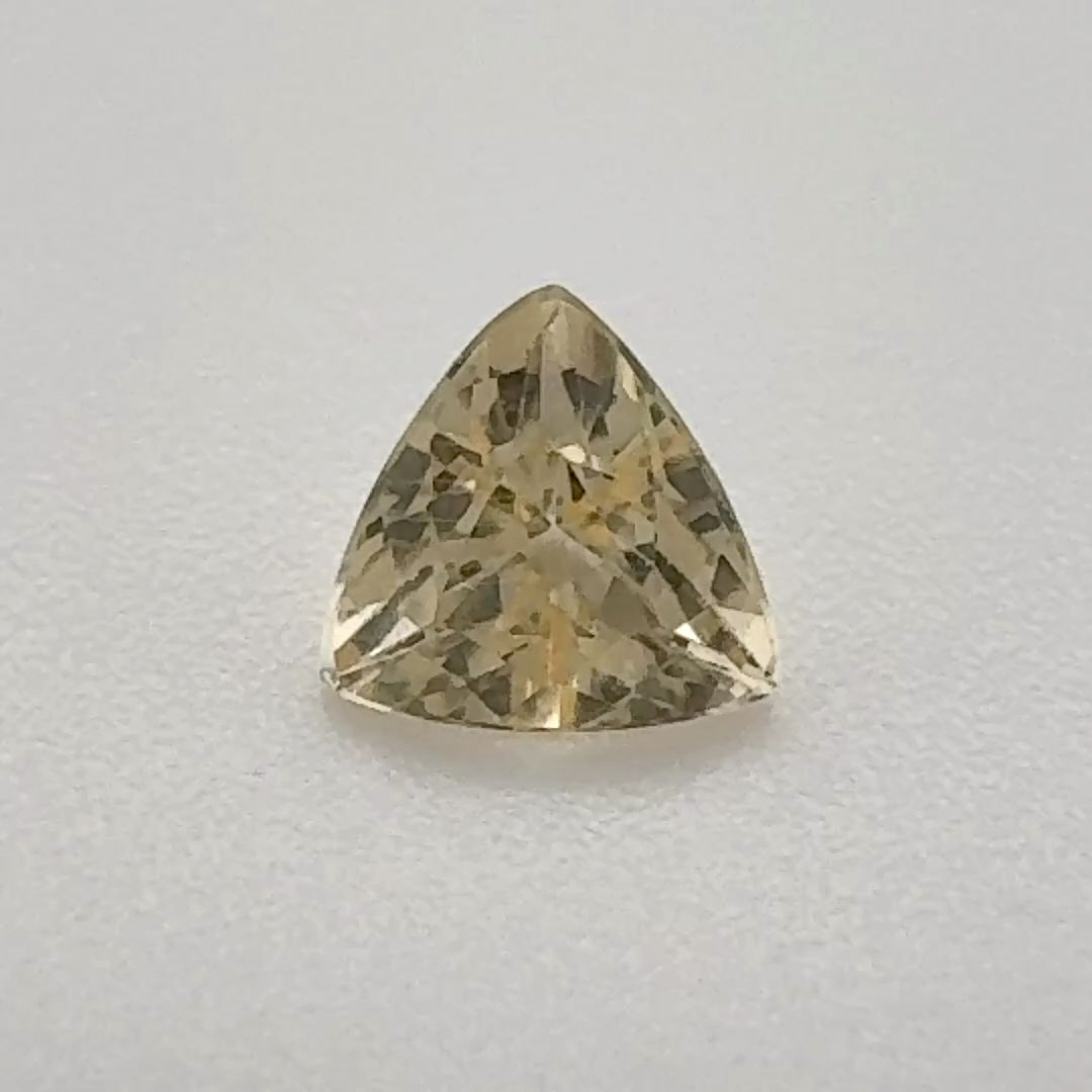 Trilliant Yellow Topaz 0.48ct loose gemstone
