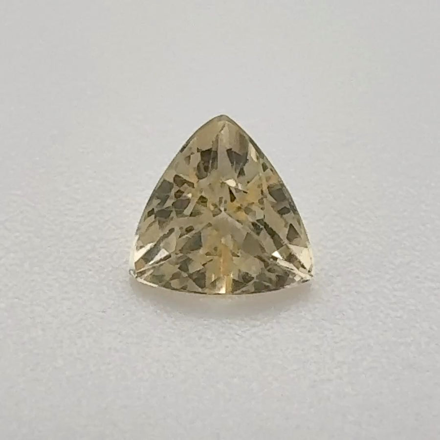 Trilliant Yellow Topaz 0.48ct loose gemstone