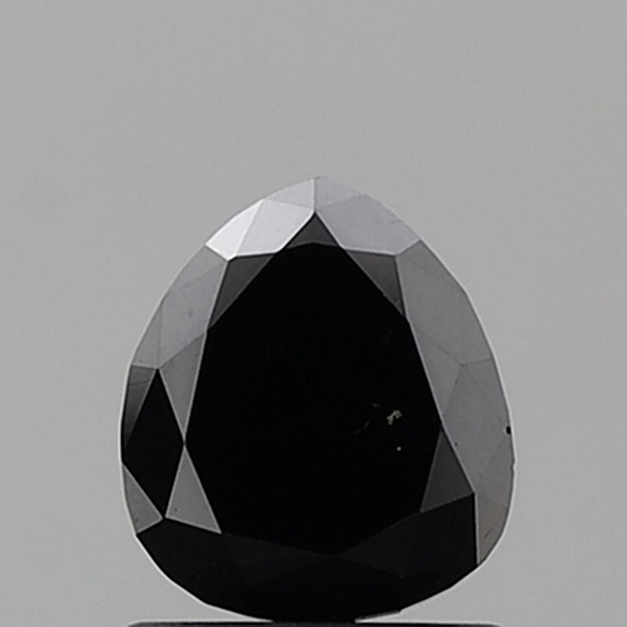 Pear Black Natural Diamond 1.46ct VVS2 loose diamond