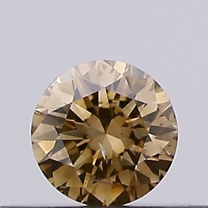 Round Fancy Brown Natural Diamond 0.18ct SI2 loose diamond