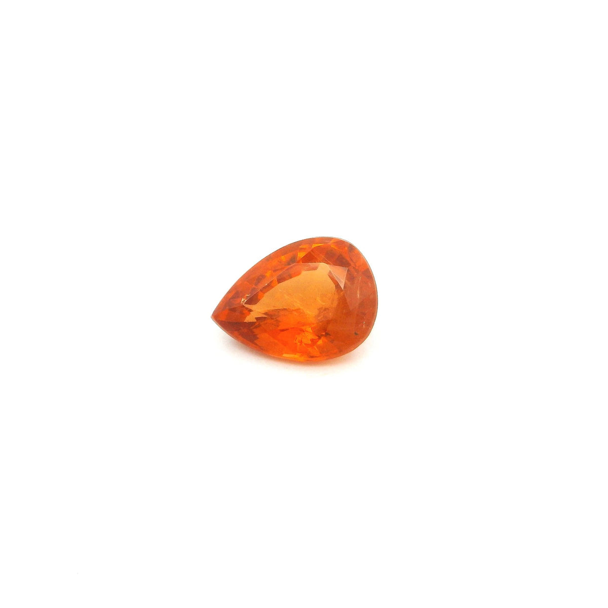 Pear Orange Garnet 1.2ct loose gemstone