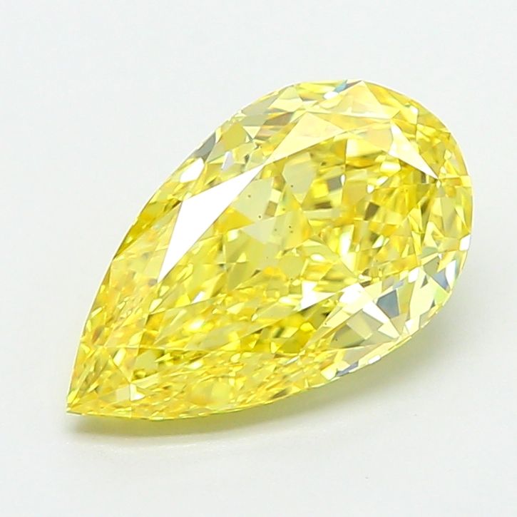 Pear Fancy Vivid Yellow Lab-grown Diamond 2.21ct VS2 loose diamond