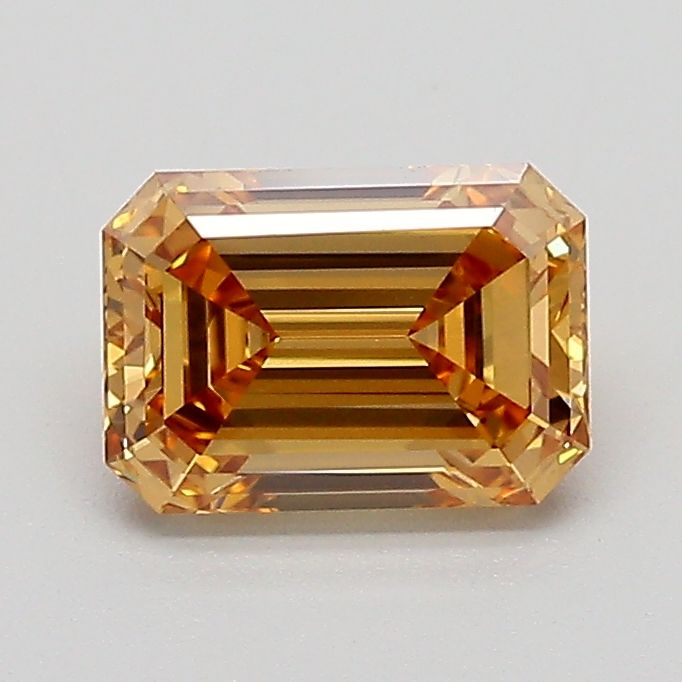 Emerald Fancy Light Yellowish Brown Lab-grown Diamond 1.04ct SI1 loose diamond
