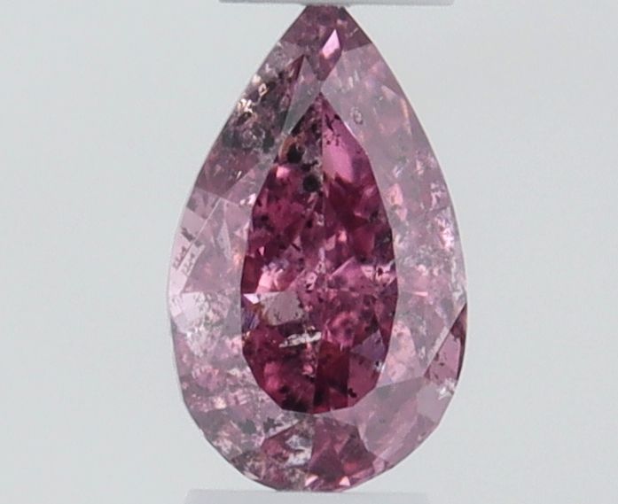 Pear Fancy Deep Purple Pink Natural Diamond 0.09ct loose diamond