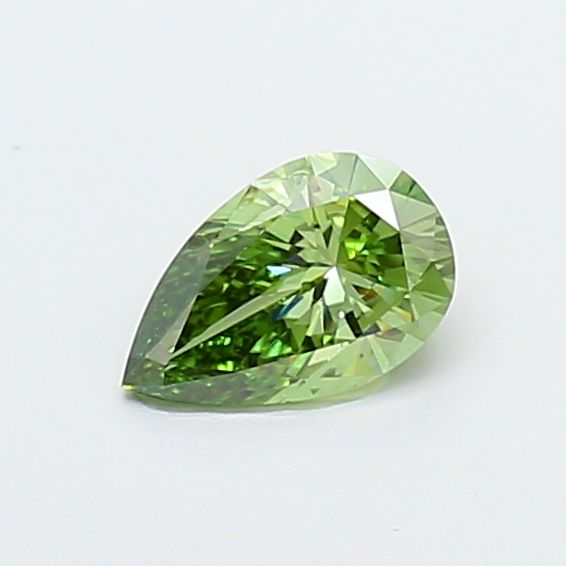Pear Fancy Vivid Green Lab-grown Diamond 0.3ct VS1 loose diamond