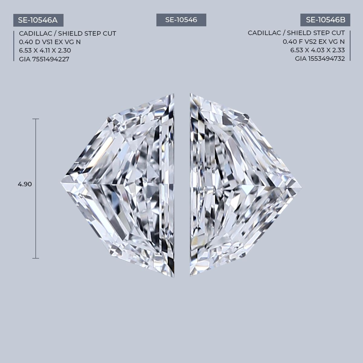 Shield Natural Diamond 0.40ct D VS1