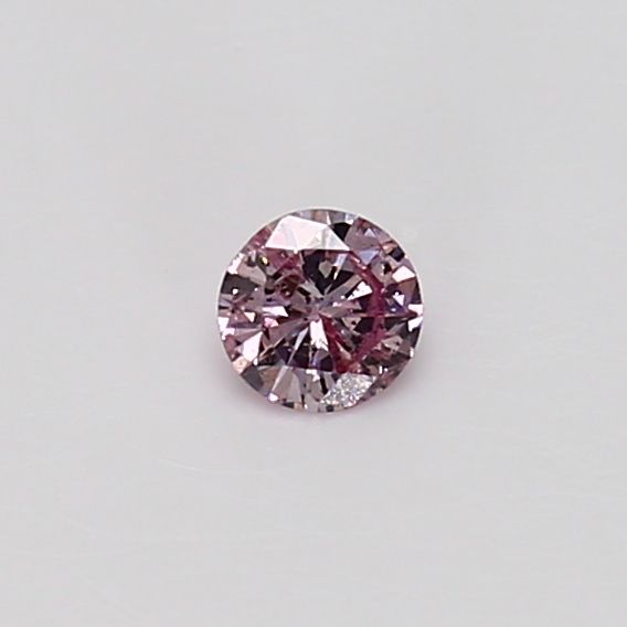 Round Fancy Purplish Pink Natural Diamond 0.14ct I1 loose diamond