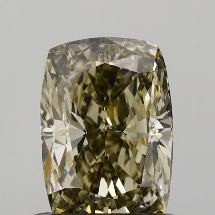 Cushion Fancy Light Yellowish Gray Lab-grown Diamond 0.95ct VS2 loose diamond