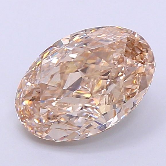 Oval Fancy Light Brown Lab-grown Diamond 1.99ct VS1 loose diamond