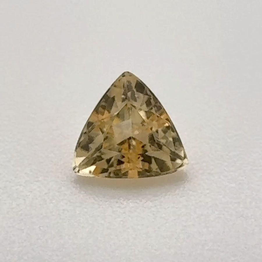 Trilliant Yellow Topaz 0.51ct loose gemstone