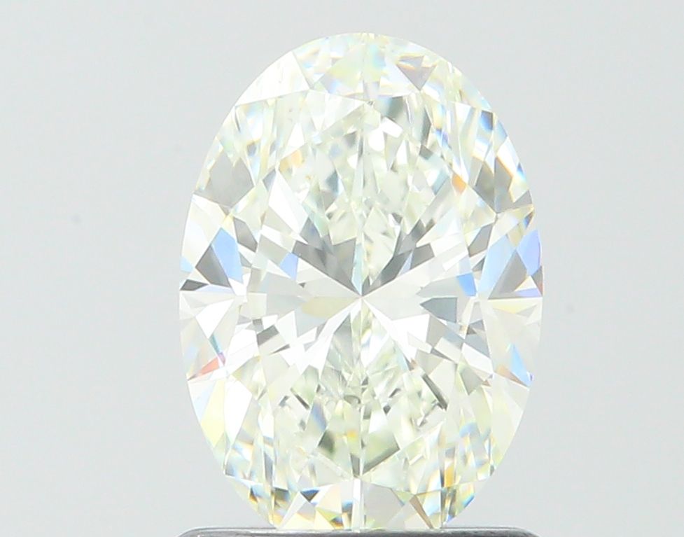 Oval Faint Yellow Green Natural Diamond 1.03ct VS1 loose diamond