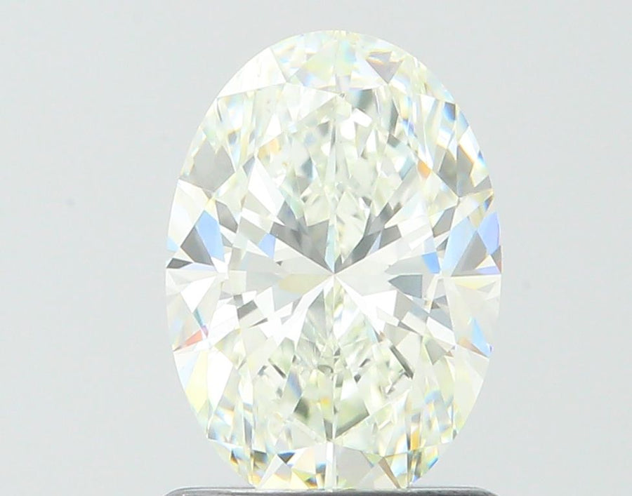 Oval Faint Yellow Green Natural Diamond 1.03ct VS1 loose diamond