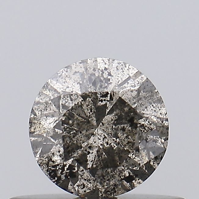 Round Salt And Pepper Natural Diamond 0.39ct I3 loose diamond