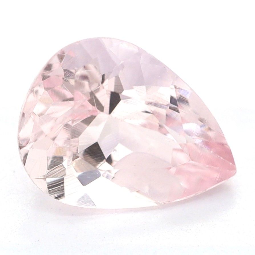 Pear Pink Morganite 1.08ct loose gemstone