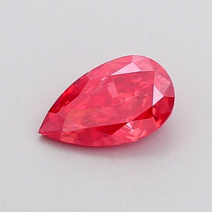 Pear Fancy Vivid Red Lab-grown Diamond 0.82ct VS2 loose diamond