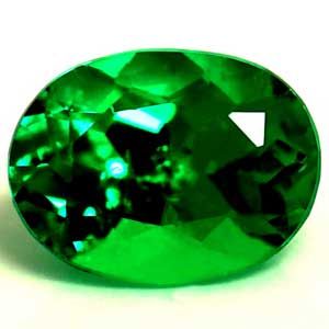 Oval Green Emerald 0.3ct loose gemstone