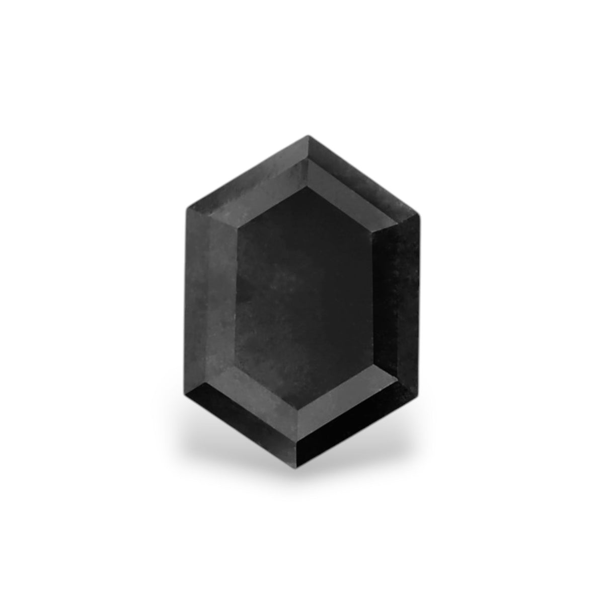 Hexagonal Fancy Black Natural Diamond 1.24ct VVS2 loose diamond