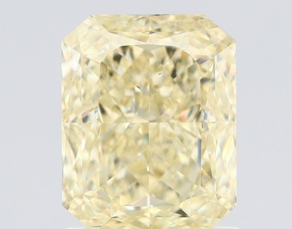 Radiant Fancy Light Yellow Natural Diamond 1.51ct VVS2 loose diamond