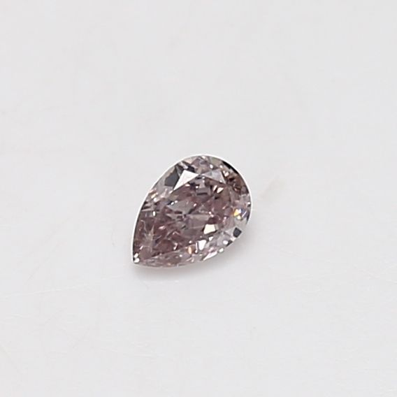 Pear Fancy Brown Pink Natural Diamond 0.13ct loose diamond