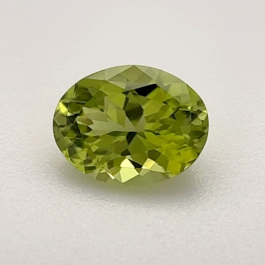 Oval Green Peridot 1.11ct loose gemstone