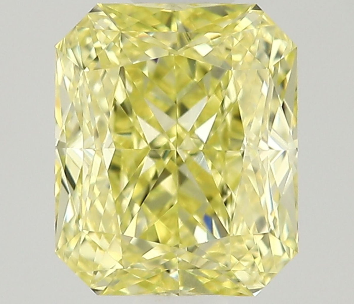 Radiant Fancy Yellow Natural Diamond 0.63ct VVS1 loose diamond