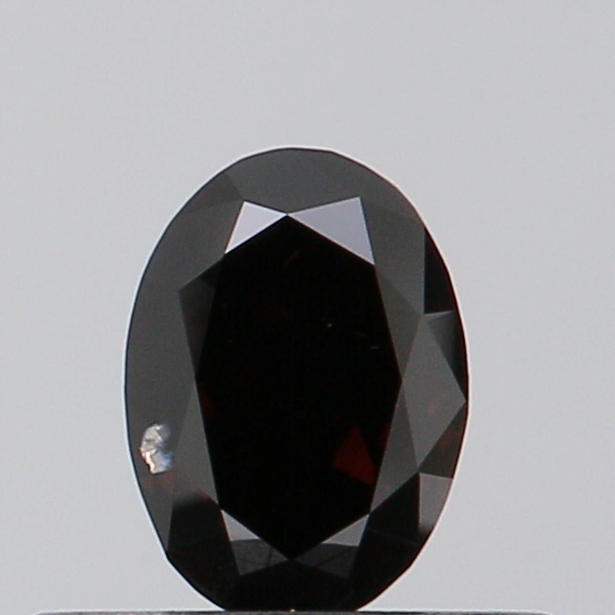 Oval Fancy Deep Black Lab-grown Diamond 0.51ct SI1 loose diamond