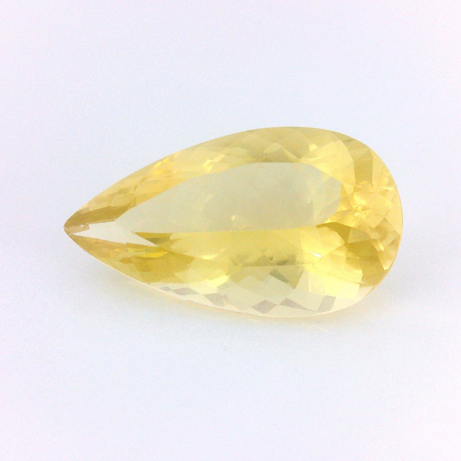 Pear Yellow Heliodor 6.19ct loose gemstone