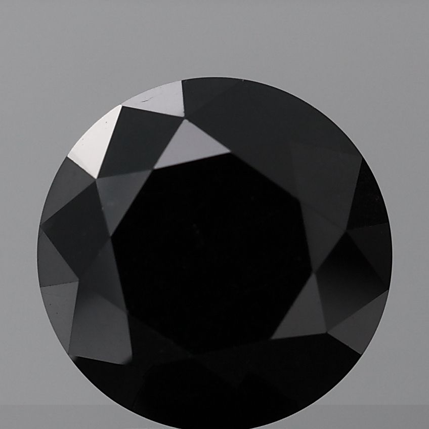 Round Black Natural Diamond 1.48ct VVS2 loose diamond