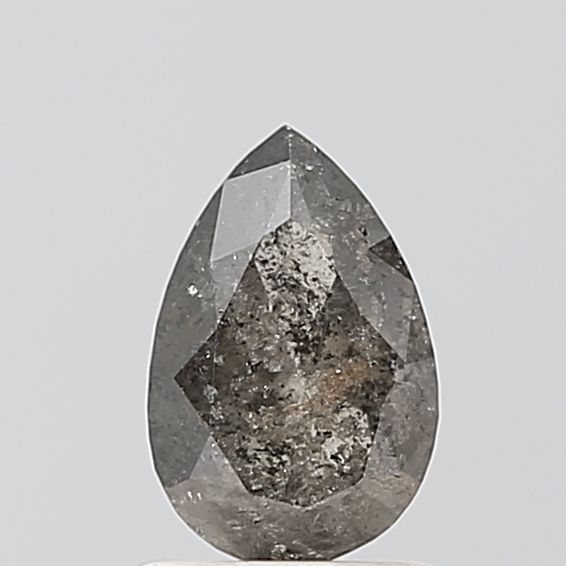 Pear Salt And Pepper Natural Diamond 0.91ct VS2 loose diamond