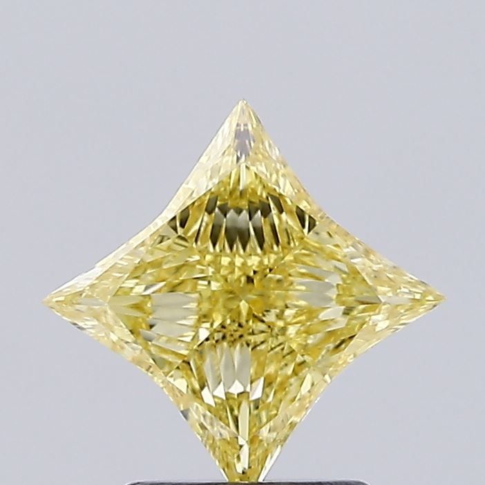 Square Radiant Fancy Yellow Lab-grown Diamond 1.42ct VVS2 loose diamond